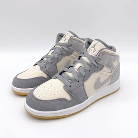 Jordan 1 Mid SE Coconut Milk Particle Grey Low Profile Sneaker