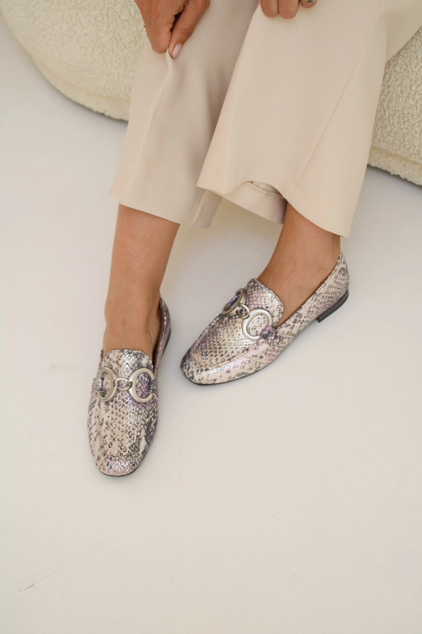 Ferragamo Loafers Jula | Loafer Goud snake