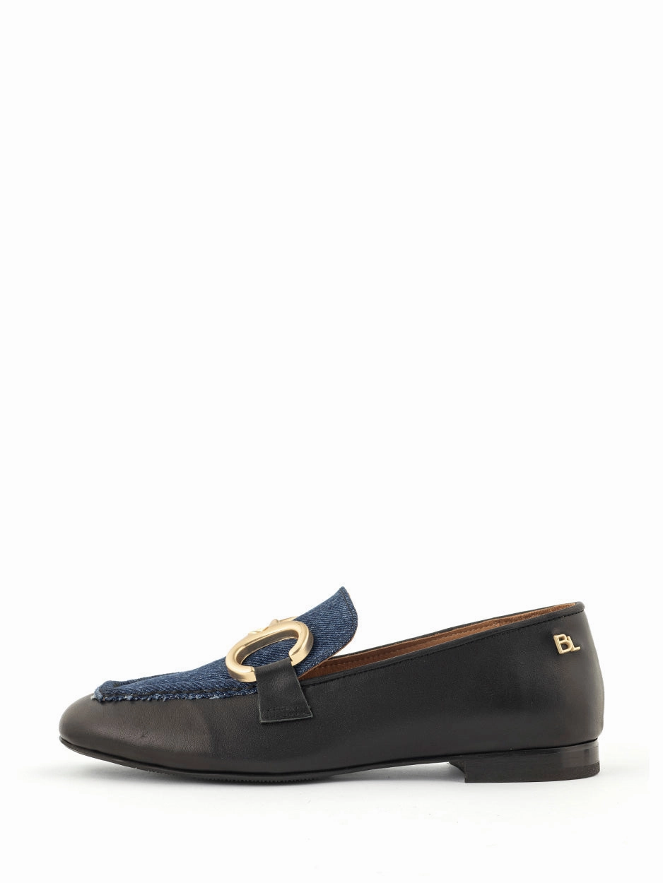 181 Loafers Jula | Loafer Zwart/Donker blauw Jeans