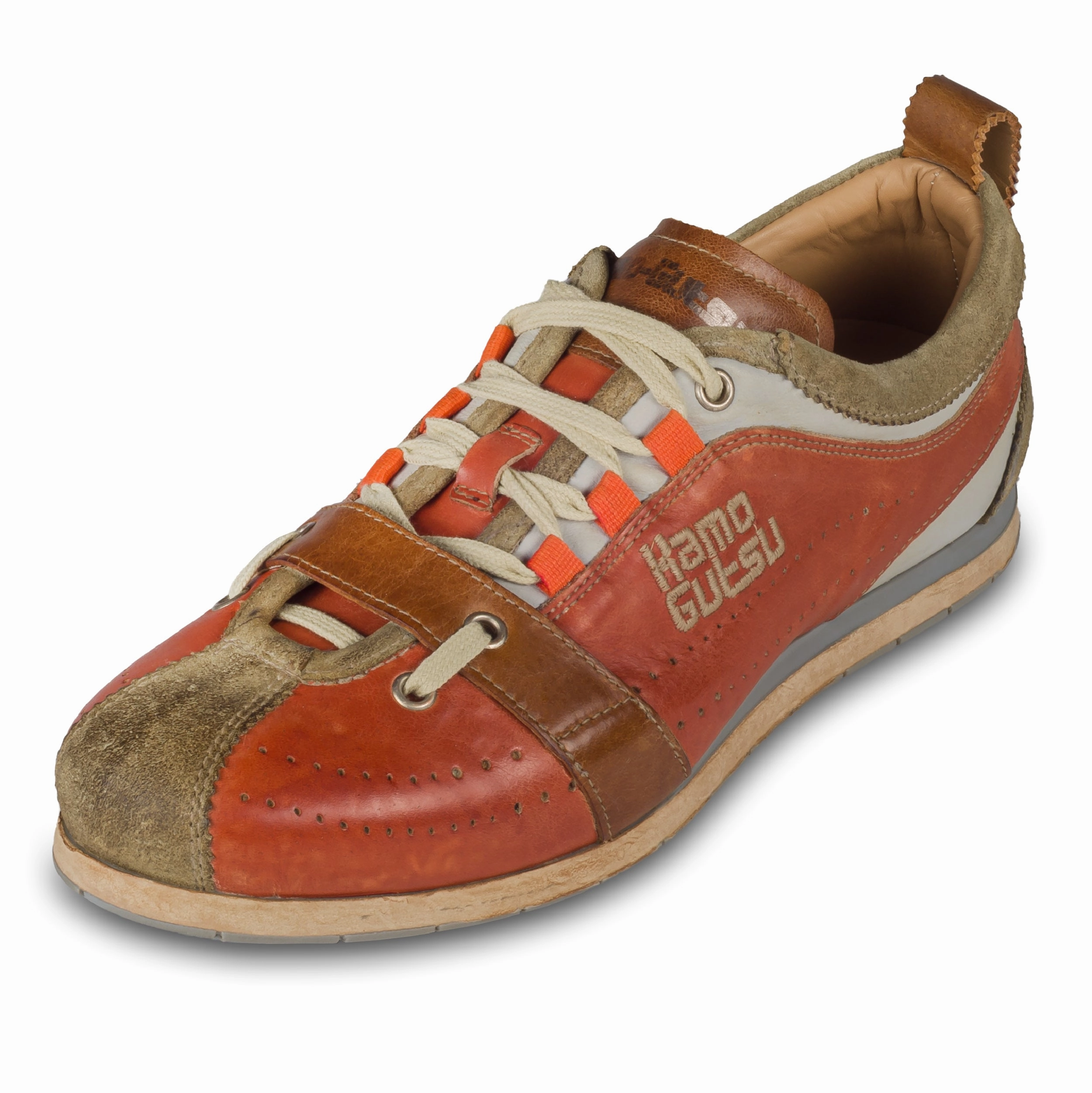 Etnies Sneaker KAMO-GUTSU Sneaker Herren orange/braun, Leder stonewashed (TIFO-017 kaki arancio) | Gr. 44/45 SALE%