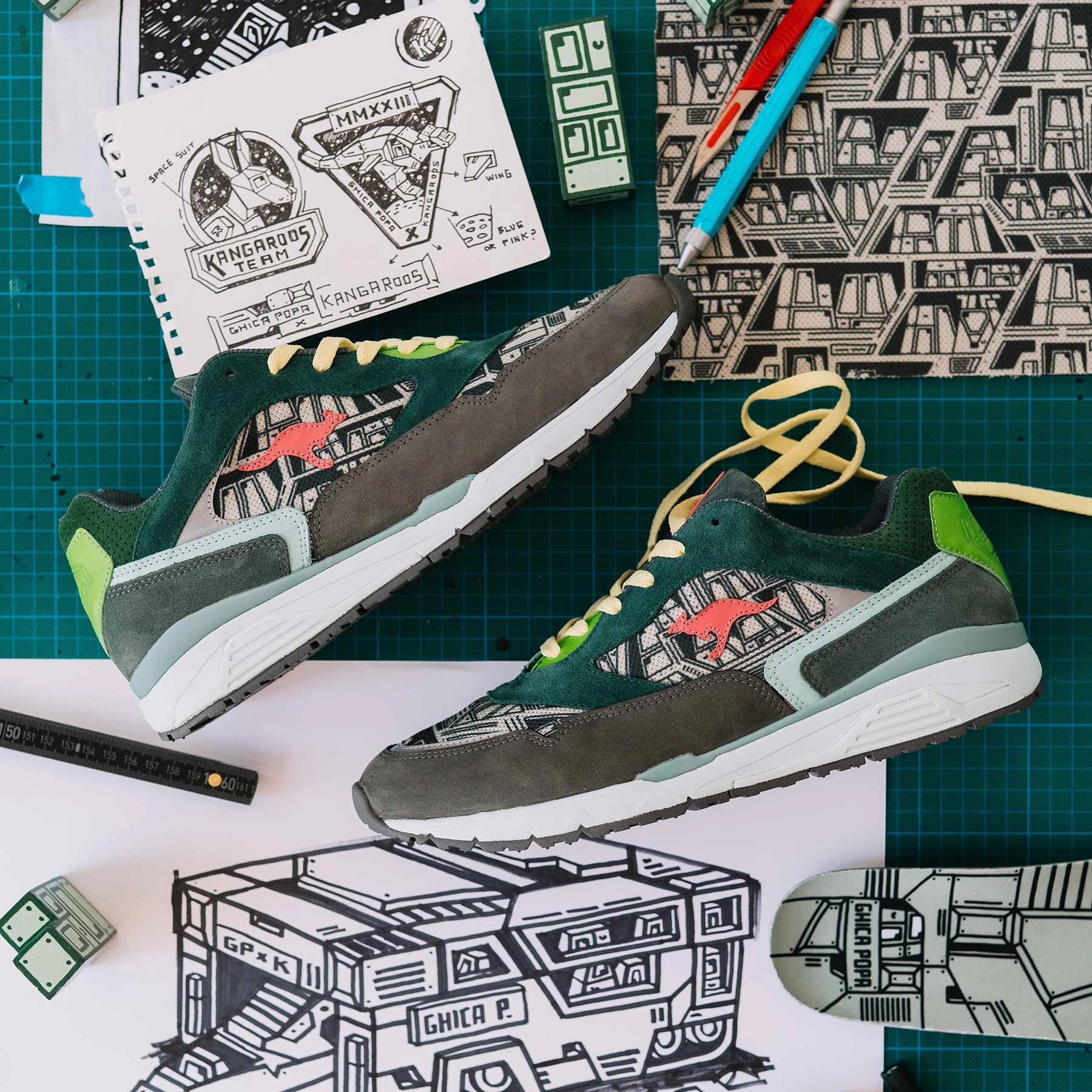 KangaROOS x Ghica Popa "SPACESHIP" Ultimate Dockers Sneaker