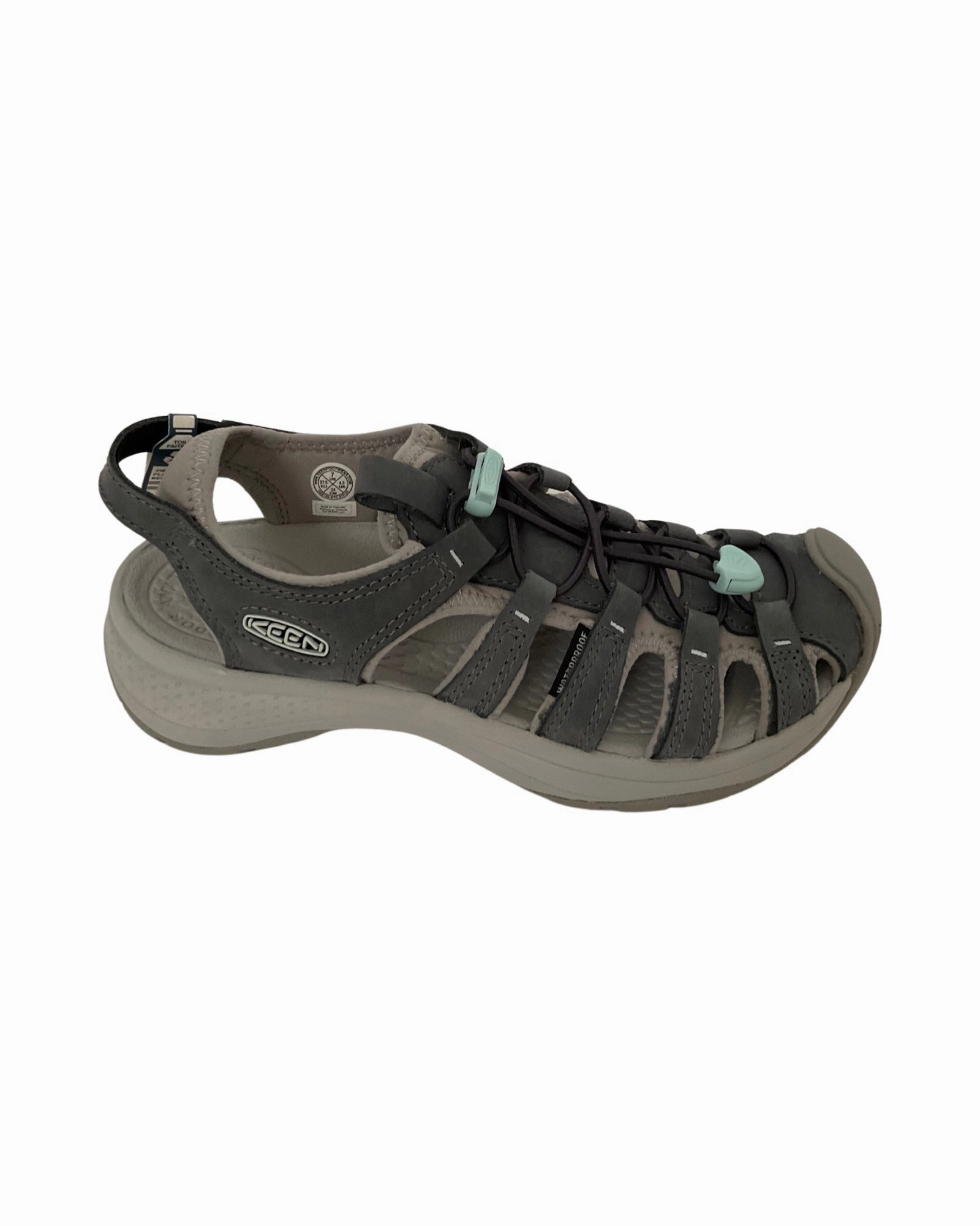 Keen Damen Astoria West Ledersandale  1026150 Magnet/Vapor Sicherheitsschuhe 2022