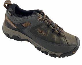 Keen Herren Sneaker Ridge Flex Mid WP 1017784 Black Olive/Golden Brown Sneaker Für Schmale Füße