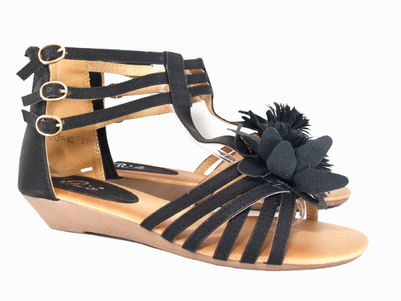 Keilabsatz Sandalen Sommerschuhe Sandaletten Black # 9539 El Naturalista Sandalen Sale