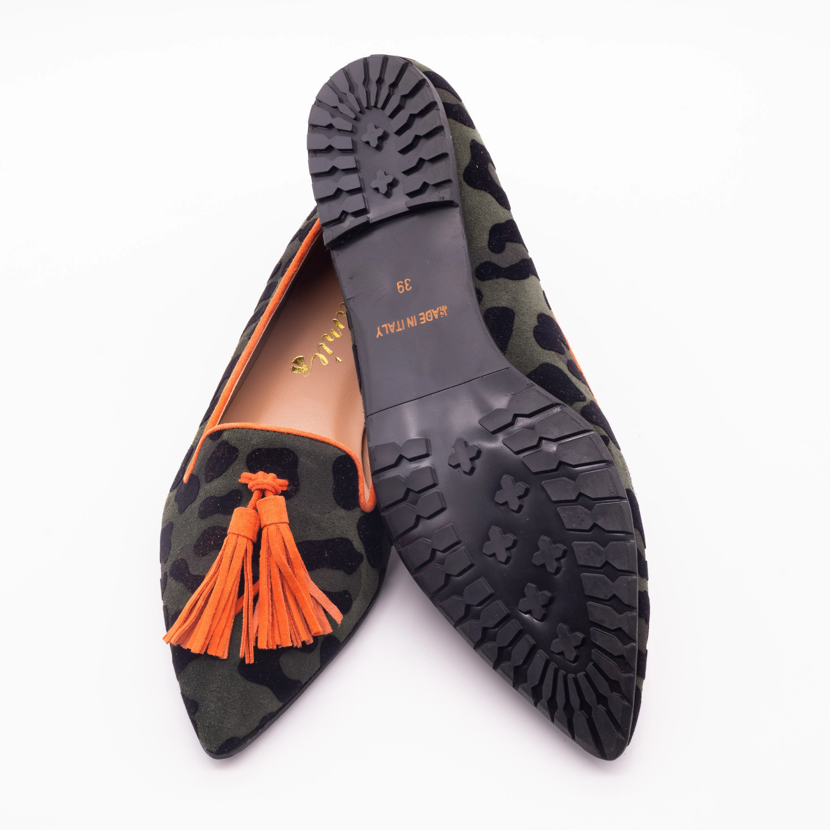 Jd Williams Loafers Leo Orlando Verde - Orange