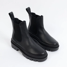 Die Besten Stiefel KMB Chelsea Boots Schwarz