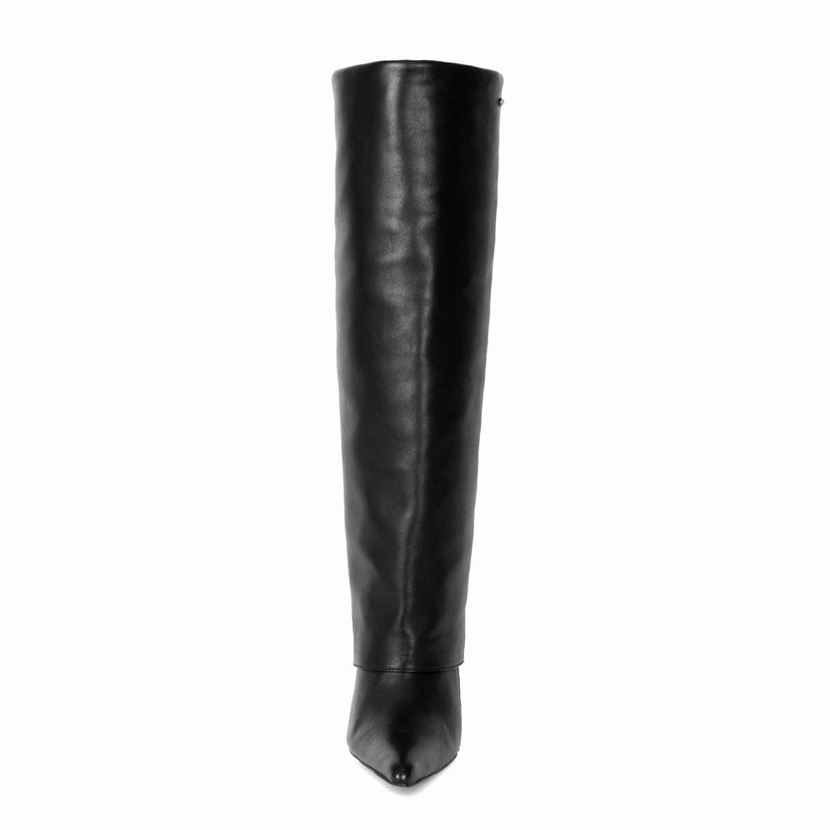 Stiefel Mit Stulpen Kombinieren Kniehoher Stiefel mit Umschlag (Modell 465) Leder schwarz