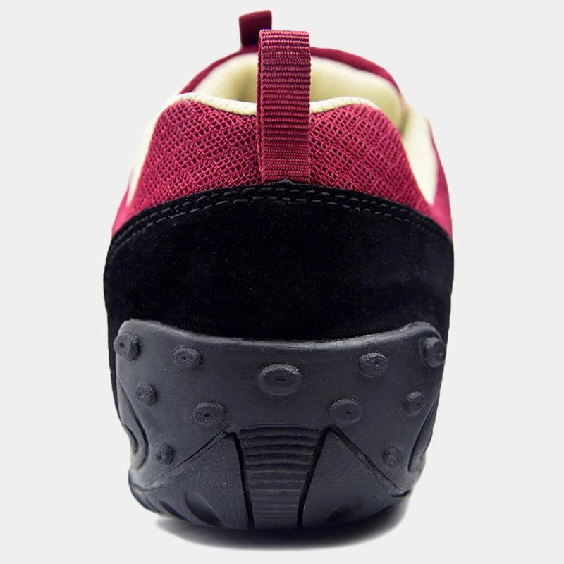 Ballettschuhe High Heels Knixmax Damen Wanderschuhe, Weinrot, Leichte Zustiegsschuhe, Sportschuhe