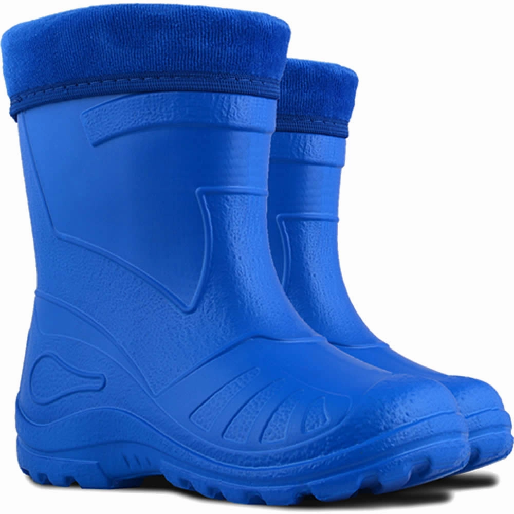 KOLMAX Kinder Gummistiefel gefttert EVA leicht  Warm, wasserdicht & superleicht fr jedes Wetter