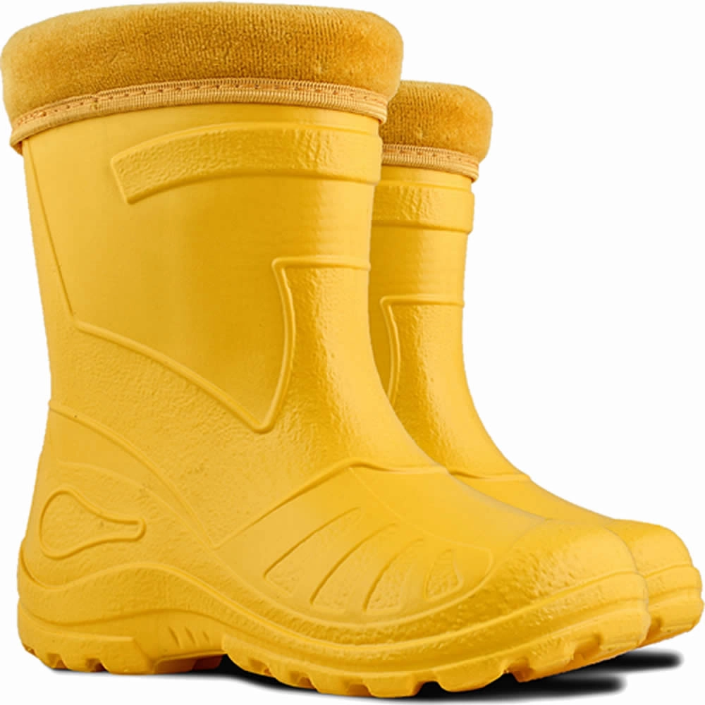 KOLMAX Kinder Gummistiefel gefttert EVA leicht  Warm, wasserdicht & superleicht fr jedes Wetter