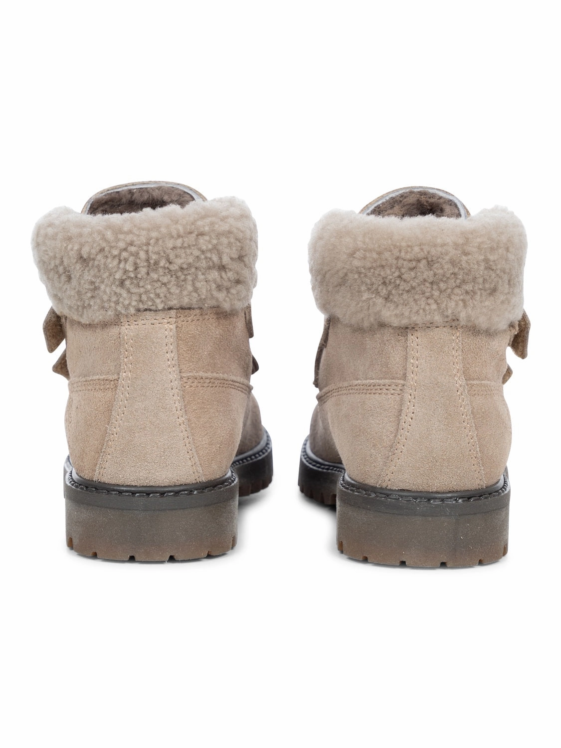 Winterstiefel aus Leder mit Lammfellfutter - Ecru Winterstiefel Für Die Arktis