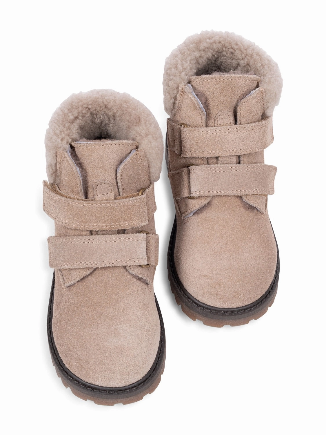 Winterstiefel Gr 38 Wasserdicht Winterstiefel aus Leder mit Lammfellfutter - Ecru