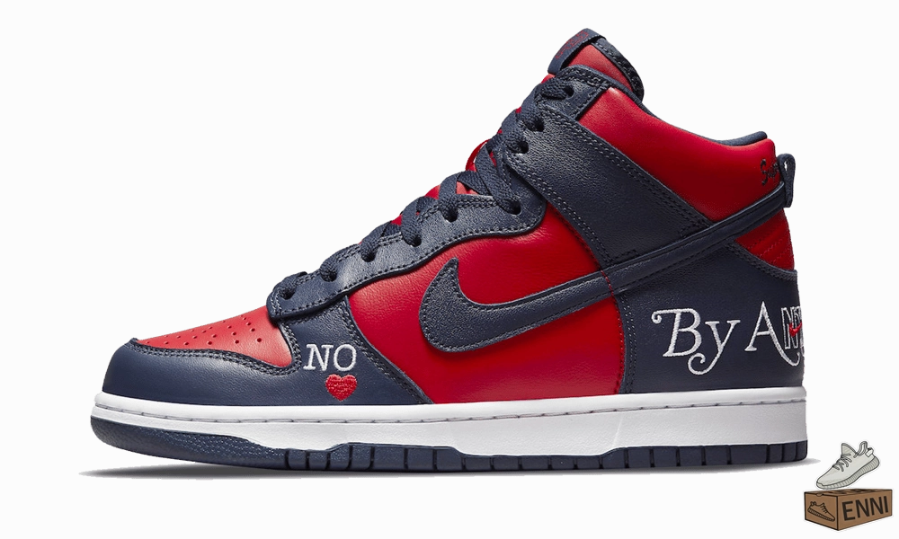 Remonte Sneaker Braun Nike SB Dunk High Supreme By Any Means Blue/Red