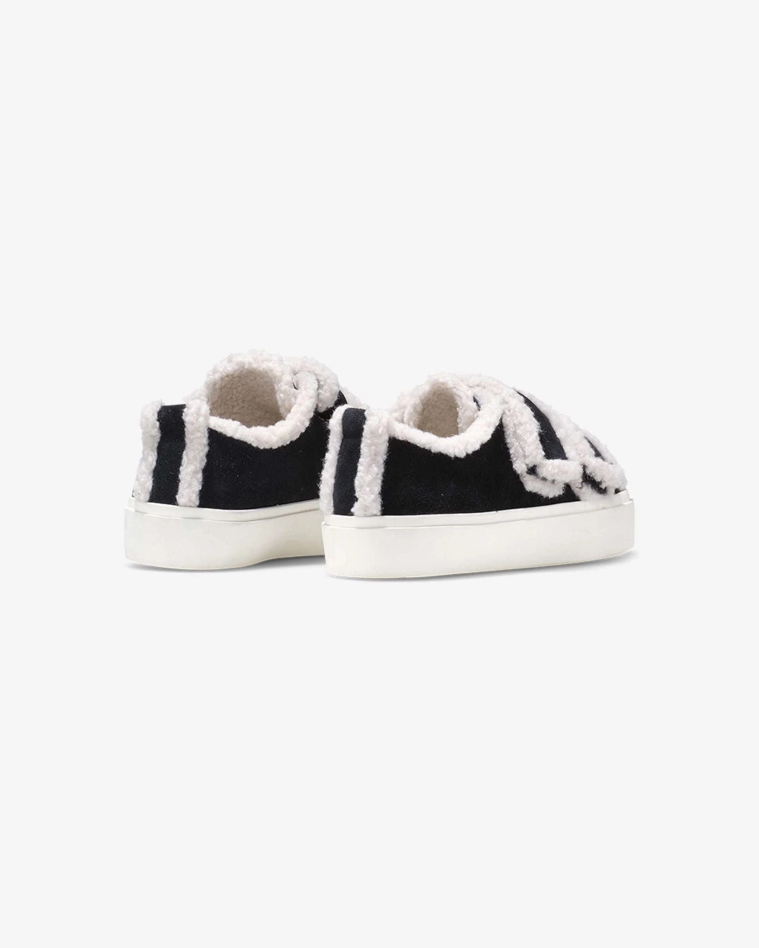 Bester Sneaker INUIKII Shearling Low Velcro Sort Sneaker