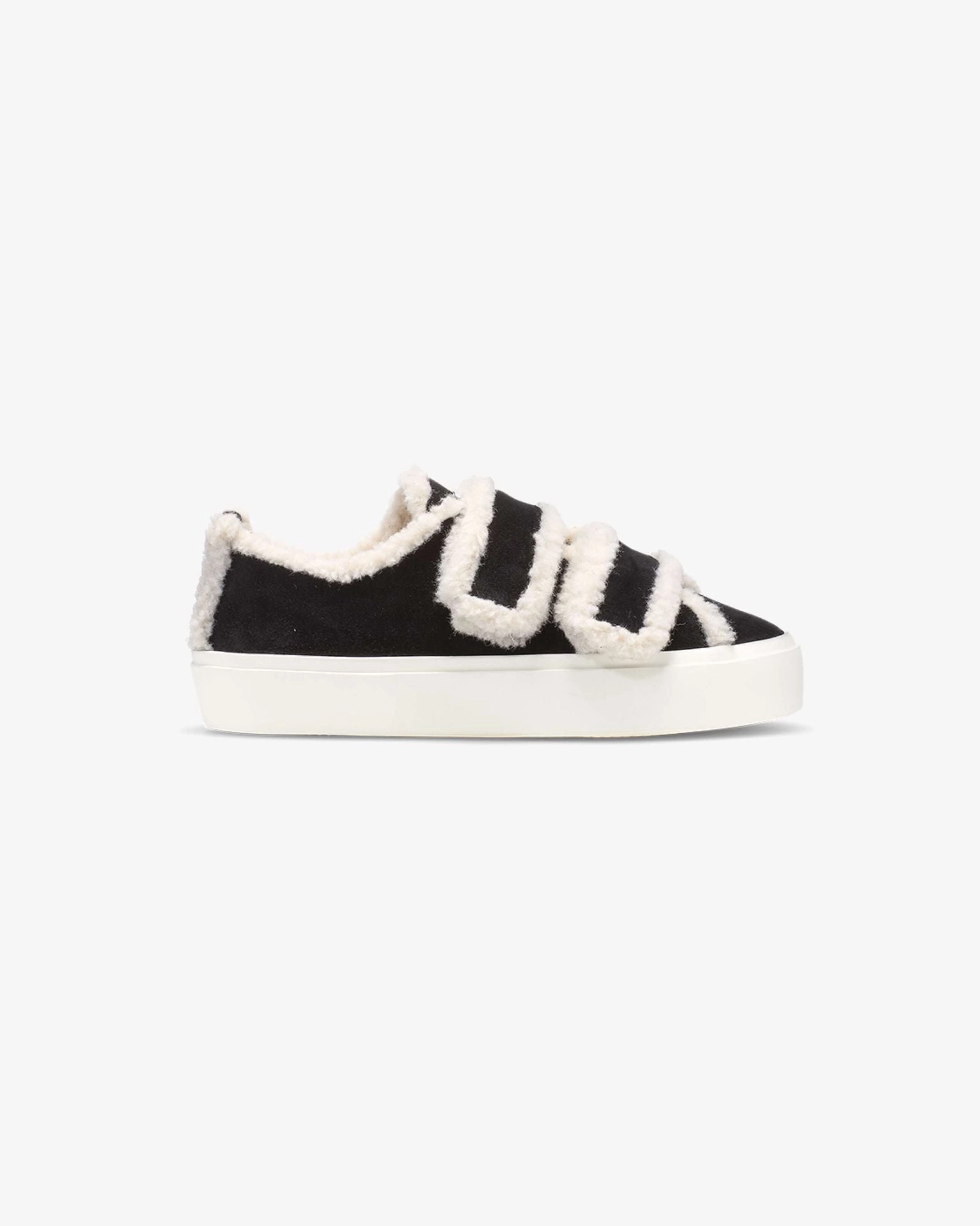INUIKII Shearling Low Velcro Sort Sneaker Sneaker Shop Barcelona
