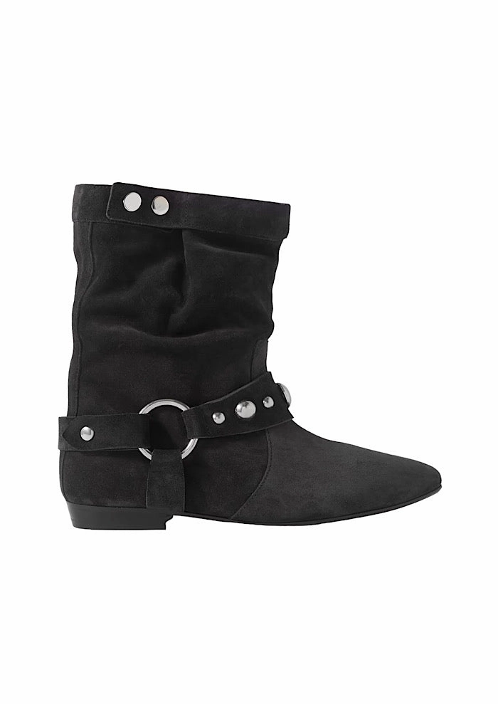 ISABEL MARANT Stania Boots Wetlook Jeans Ankle Boots