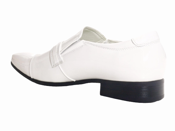 Laufschuhe Deutschland Herren Business Designer Halbschuhe Anzug Schuhe Abendschuhe Lack Optik White # 287-5