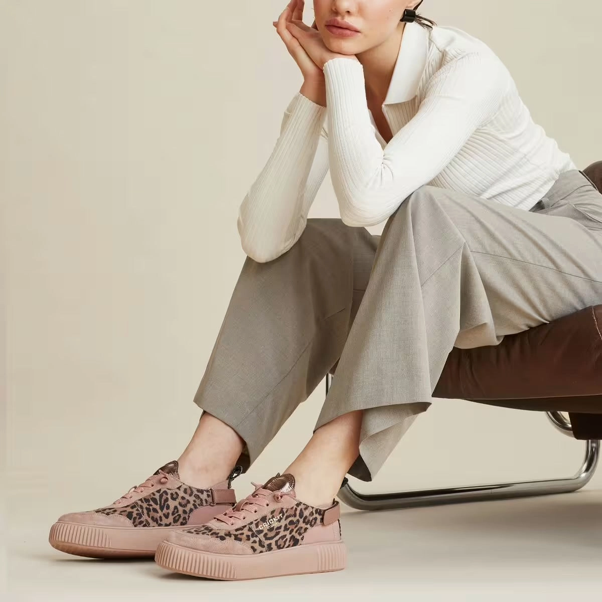 Sneaker Marc Cain CRICKIT Paria Leo Beige