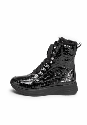 Kroko Stiefelette vitaform Stretch Real Ankle Boots