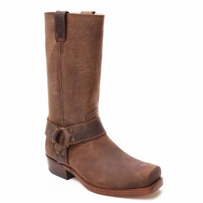 Sancho Bikerboots Farmer 541-71 Stiefel Flach Mit Absatz