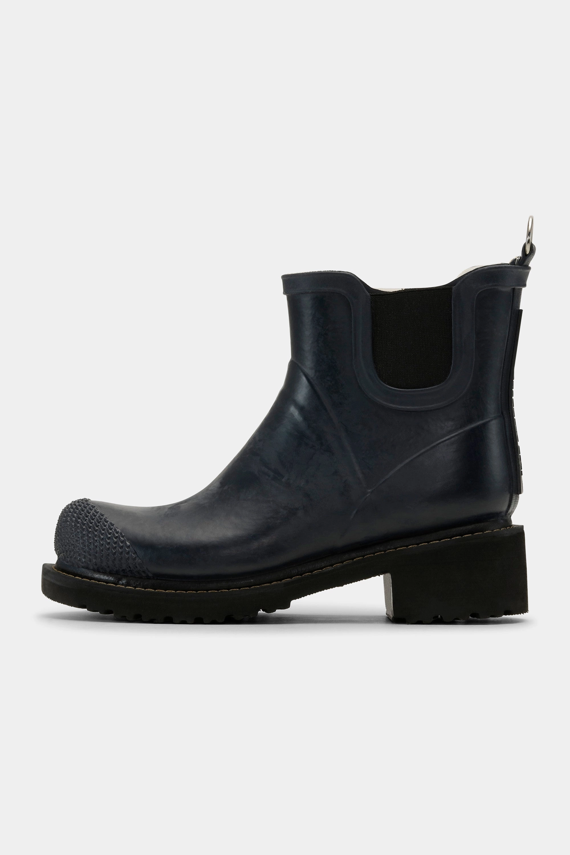 Kurze Gummistiefel Hohem Absatz - Dark Indigo Gefüttert Winterstiefel