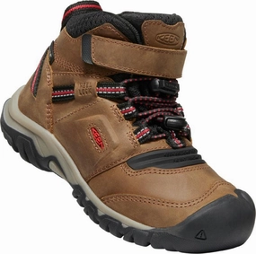 Ballet Walking Keen Jungen Boots Ridge Flex MID WP 1025591 Braun