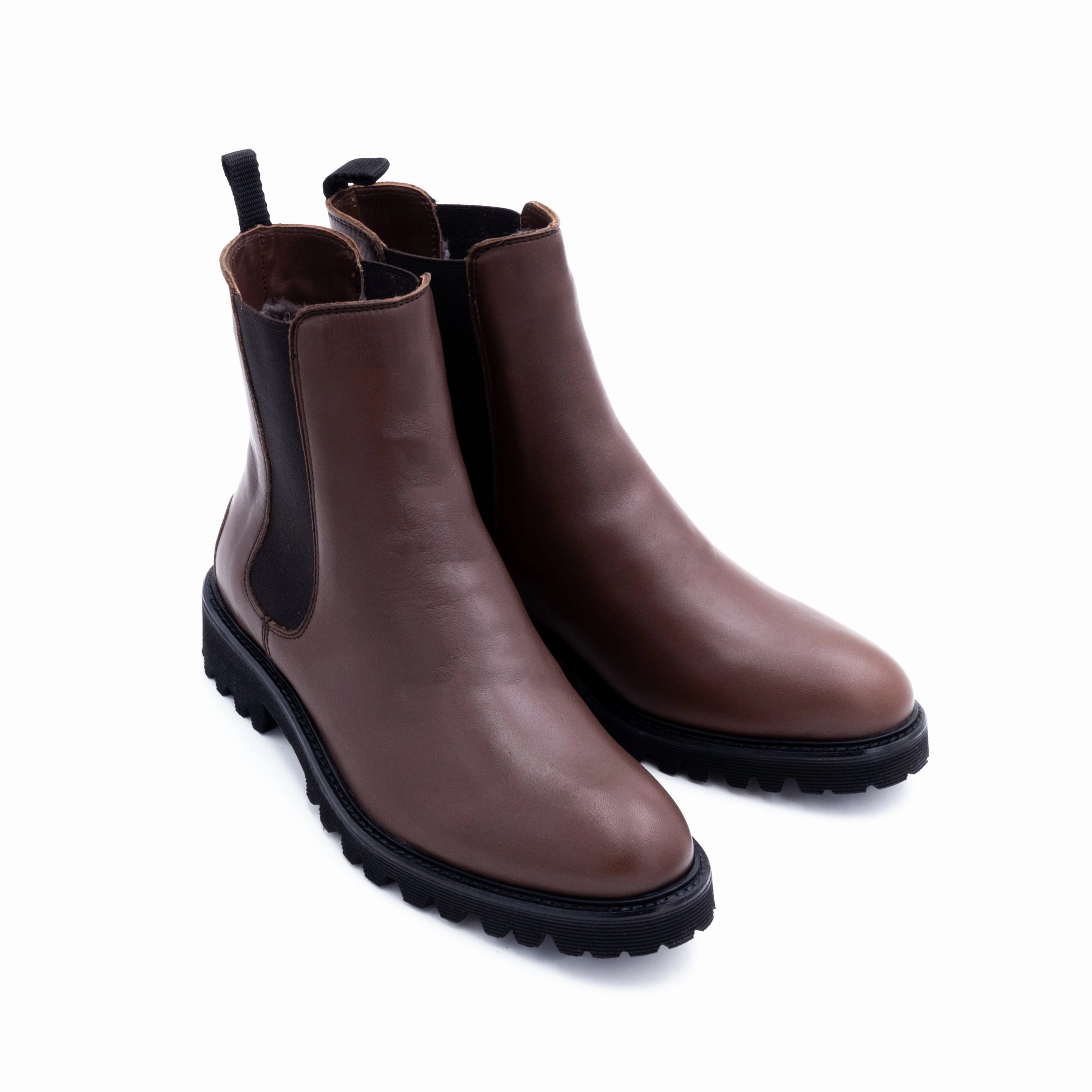 Lammfell Chelsea Boot Braun Chelsea Boots Styles