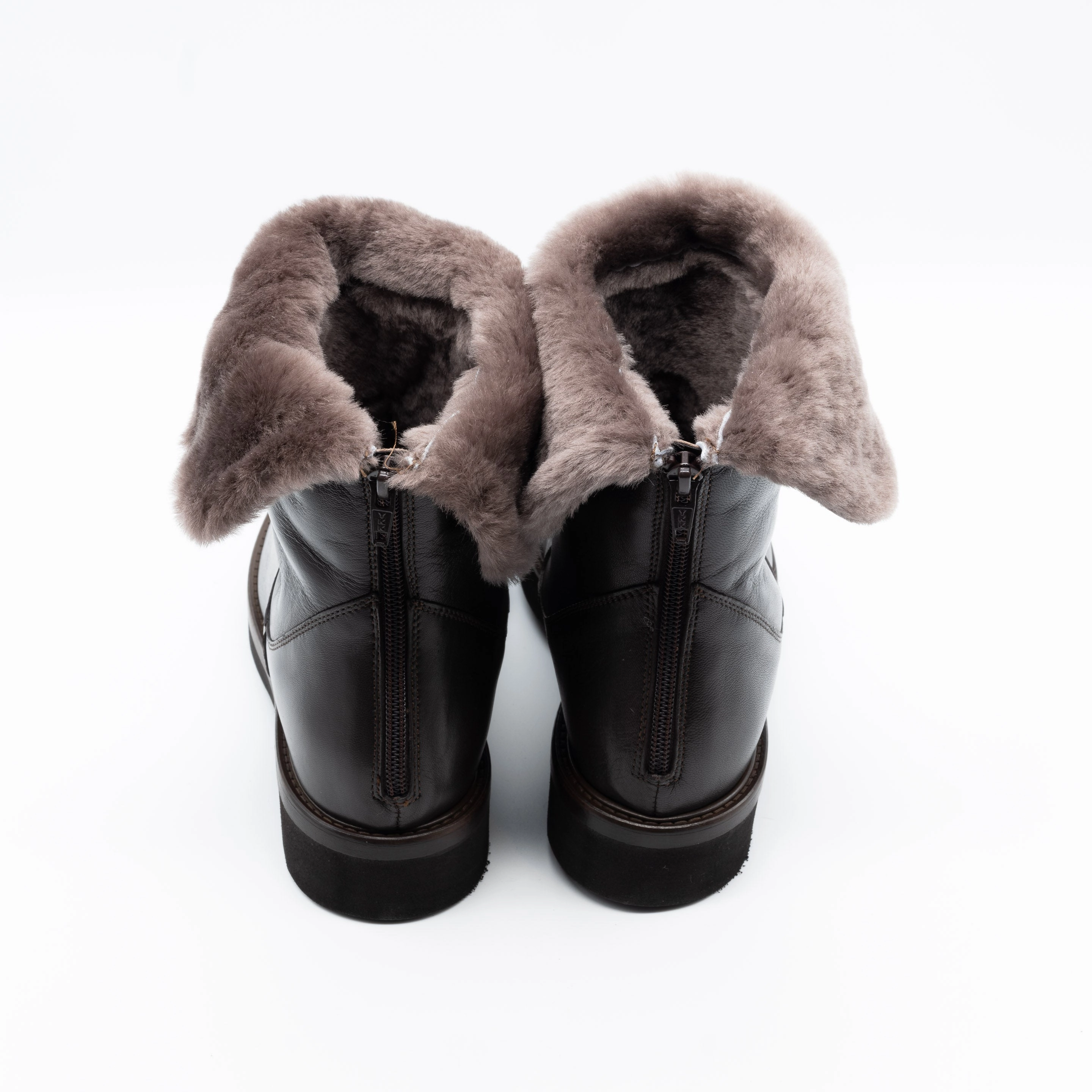 Buffalo Flora Chelsea Boots Lammfellboots braun