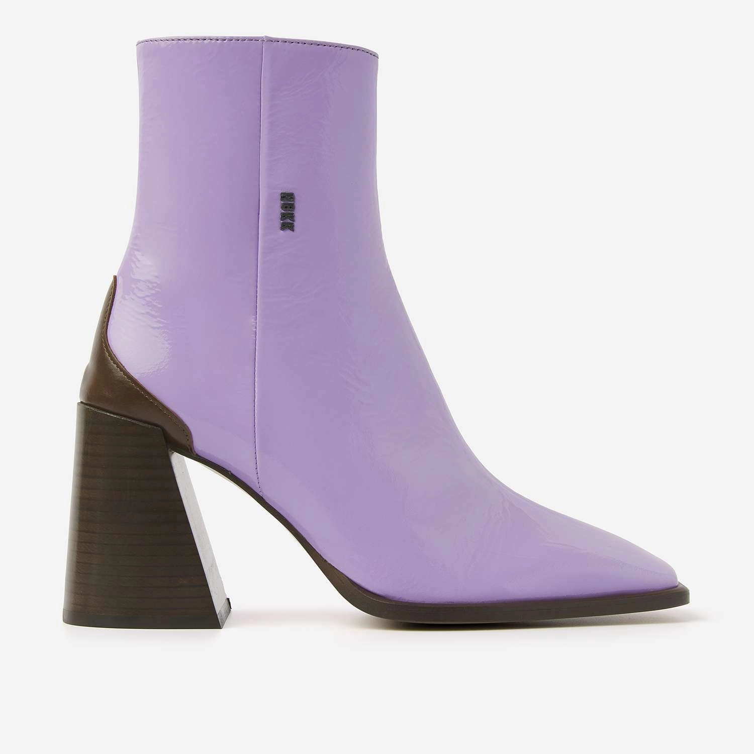 LANA PILAR PURPLE ANKLE BOOT Studded Strap Ankle Boots