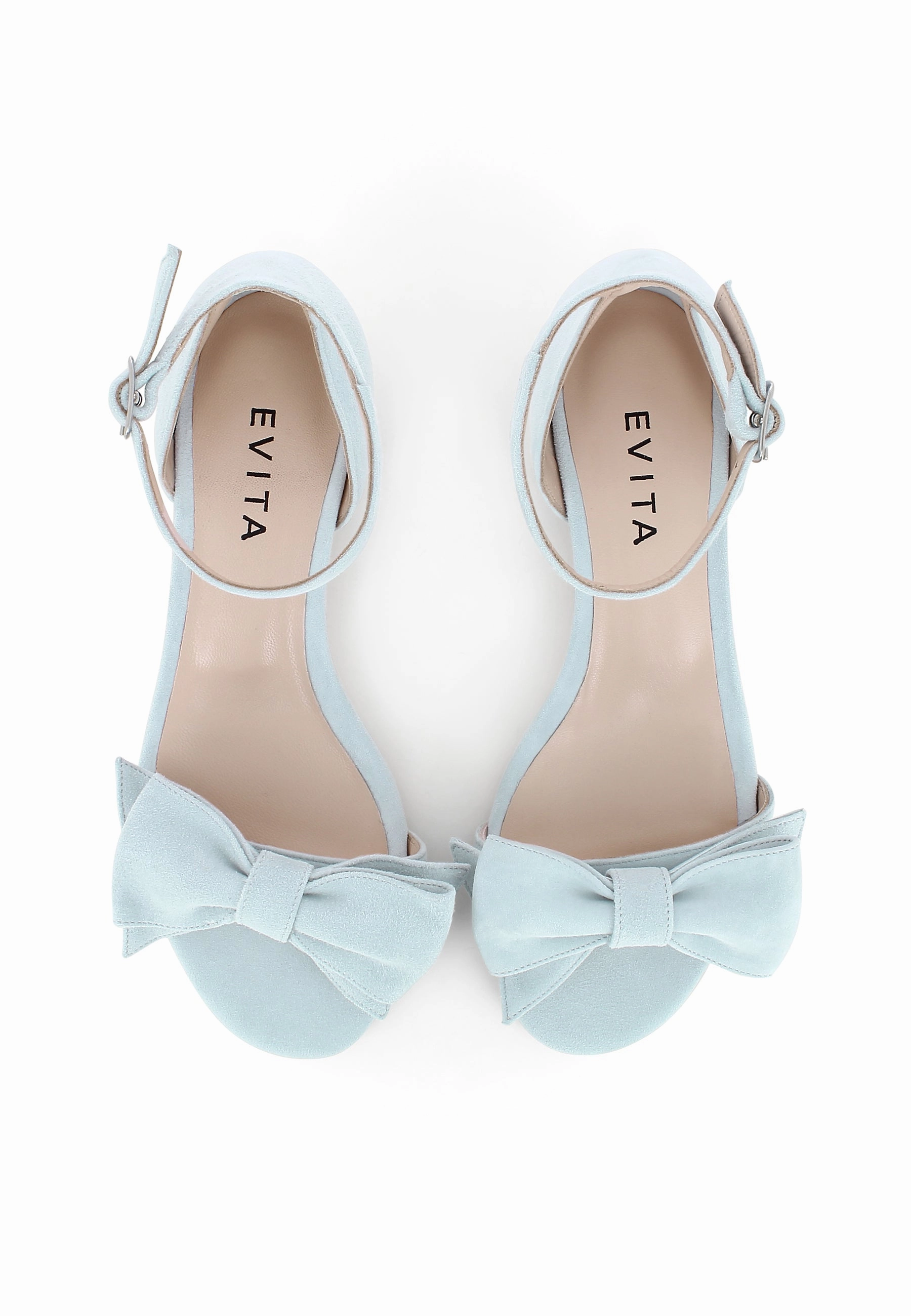 SALVINA Damen Sandale  -  Rauleder Blaugrau Laufschuhe Winter Asphalt