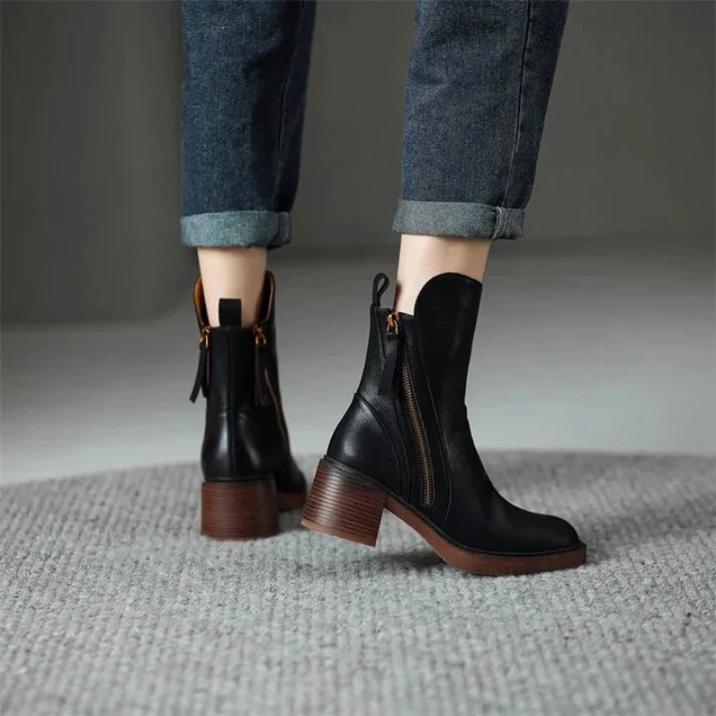 Elegante Knchelstiefel mit Reiverschluss Hammerstein Stiefel