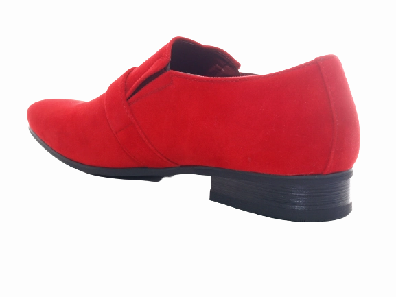 Laufschuhe Zum Joggen Herren Business Designer Halbschuhe Anzug Schuhe Abendschuhe Velour Optik Red # 287-65