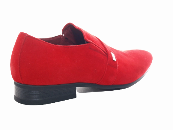 Dodenhof Laufschuhe Herren Business Designer Halbschuhe Anzug Schuhe Abendschuhe Velour Optik Red # 287-65