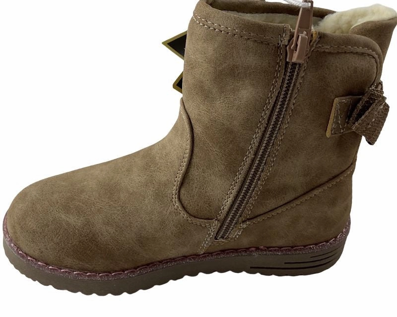 Indigo Mdchen Stiefeletten 464-134 TAUPE Synthetik Ankle Boots Kreppsohle