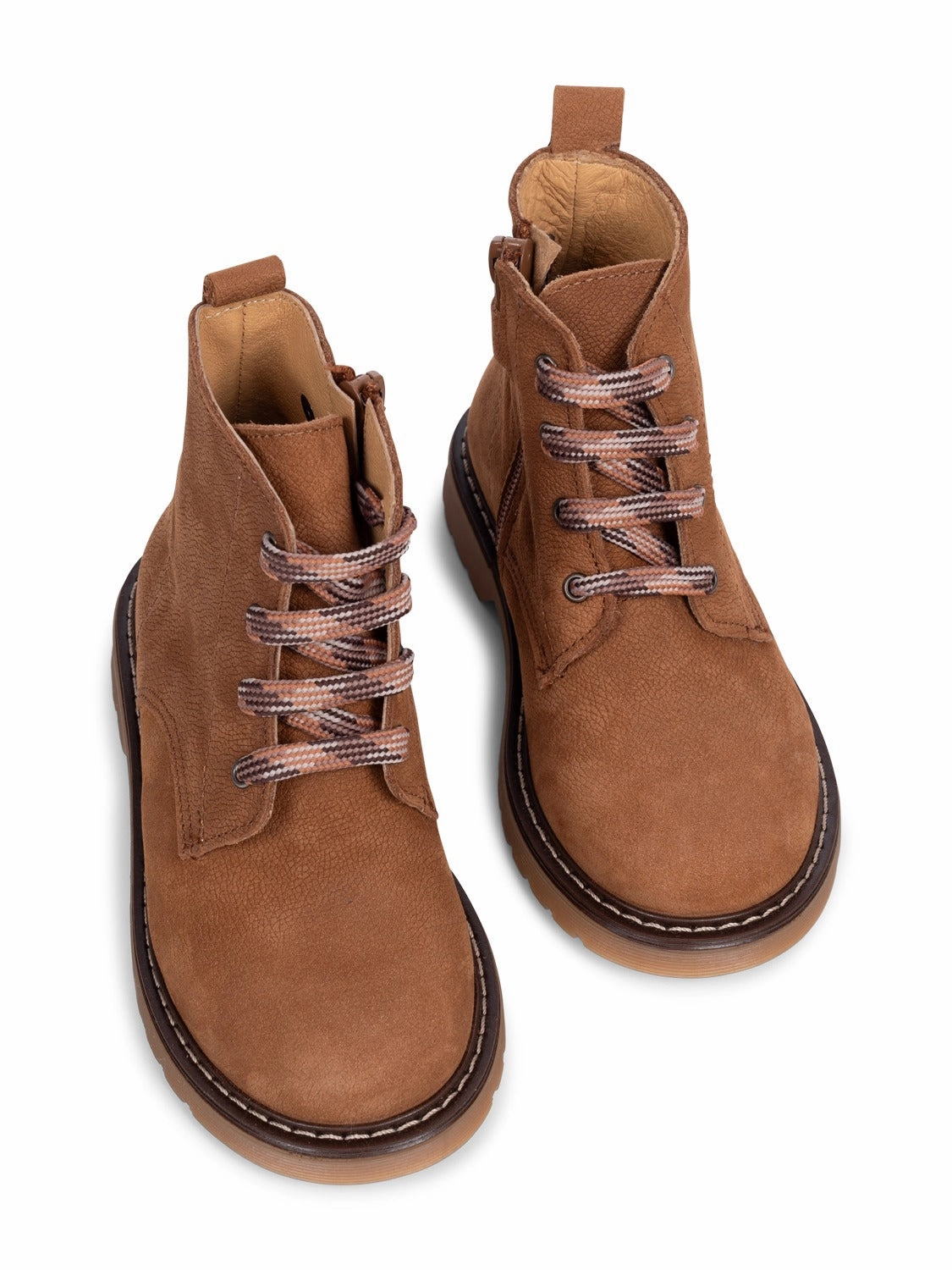 Winterstiefel Größe 27 Lederboots mit Reiverschluss - Braun