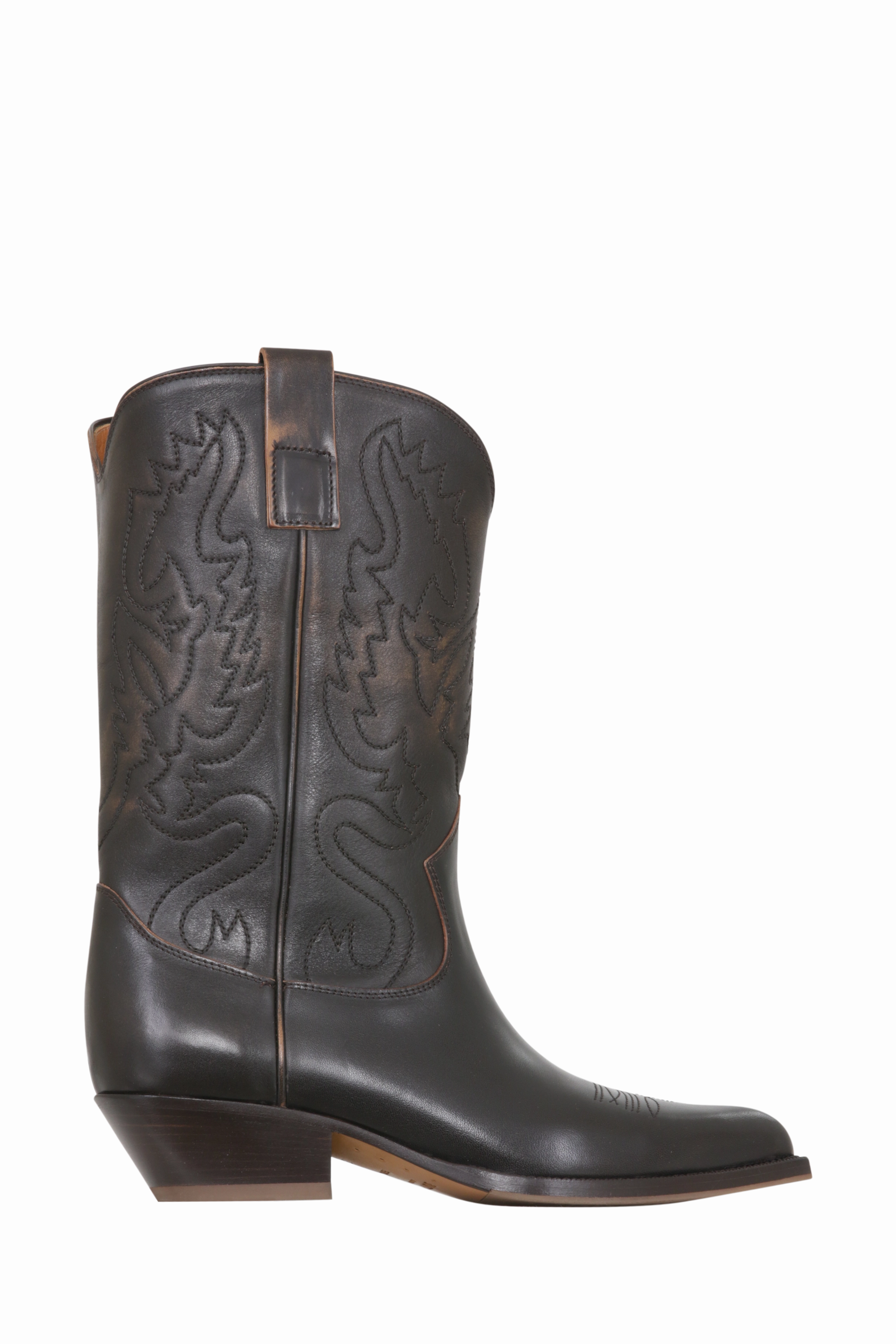 Mango Stiefel Mit Absatz Lederstiefel - Flee