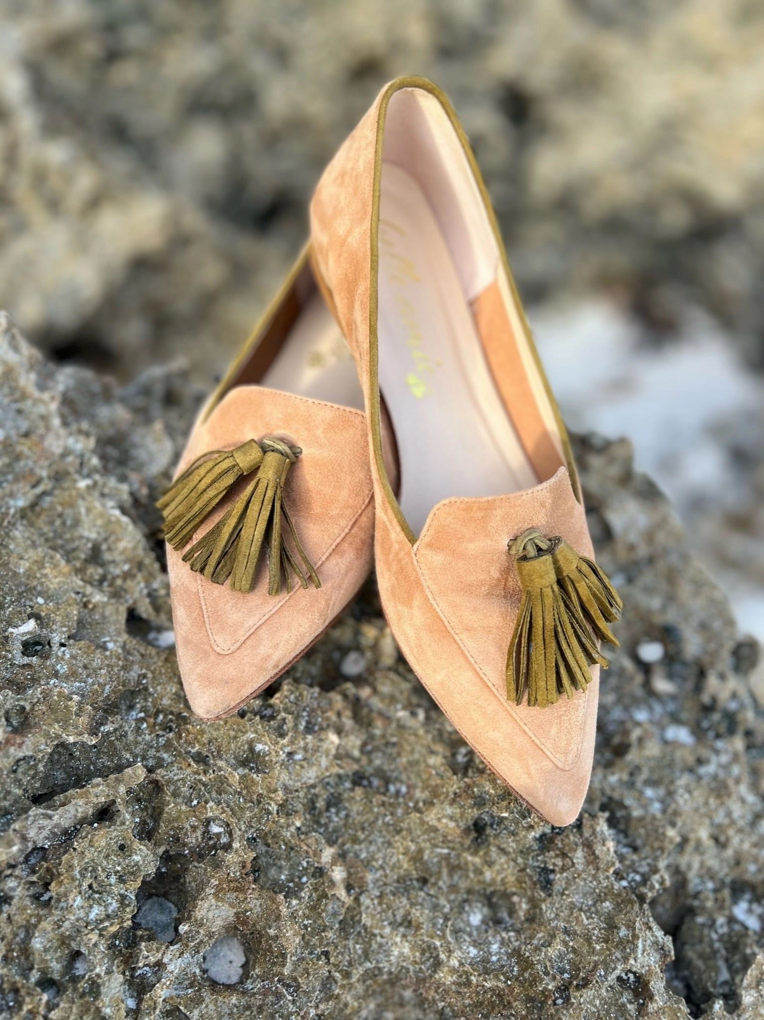 Legno Olive Christmas Loafers