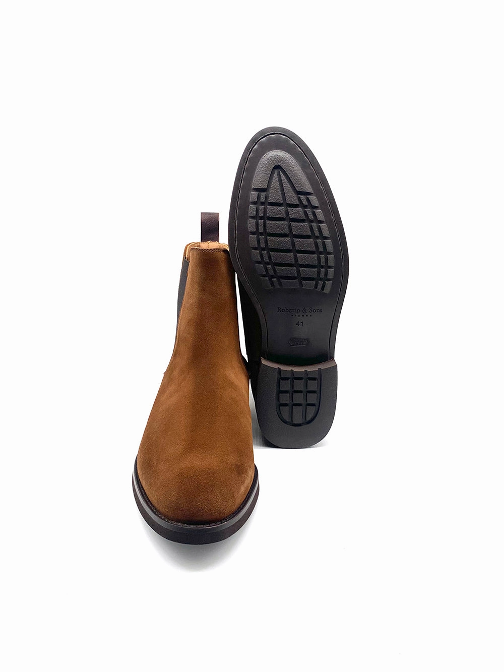 Herrenschuh Malaga - Rauleder Tabacco ( Premium Extra Light ) Spylovebuy Helixa Chelsea Ankle Boots