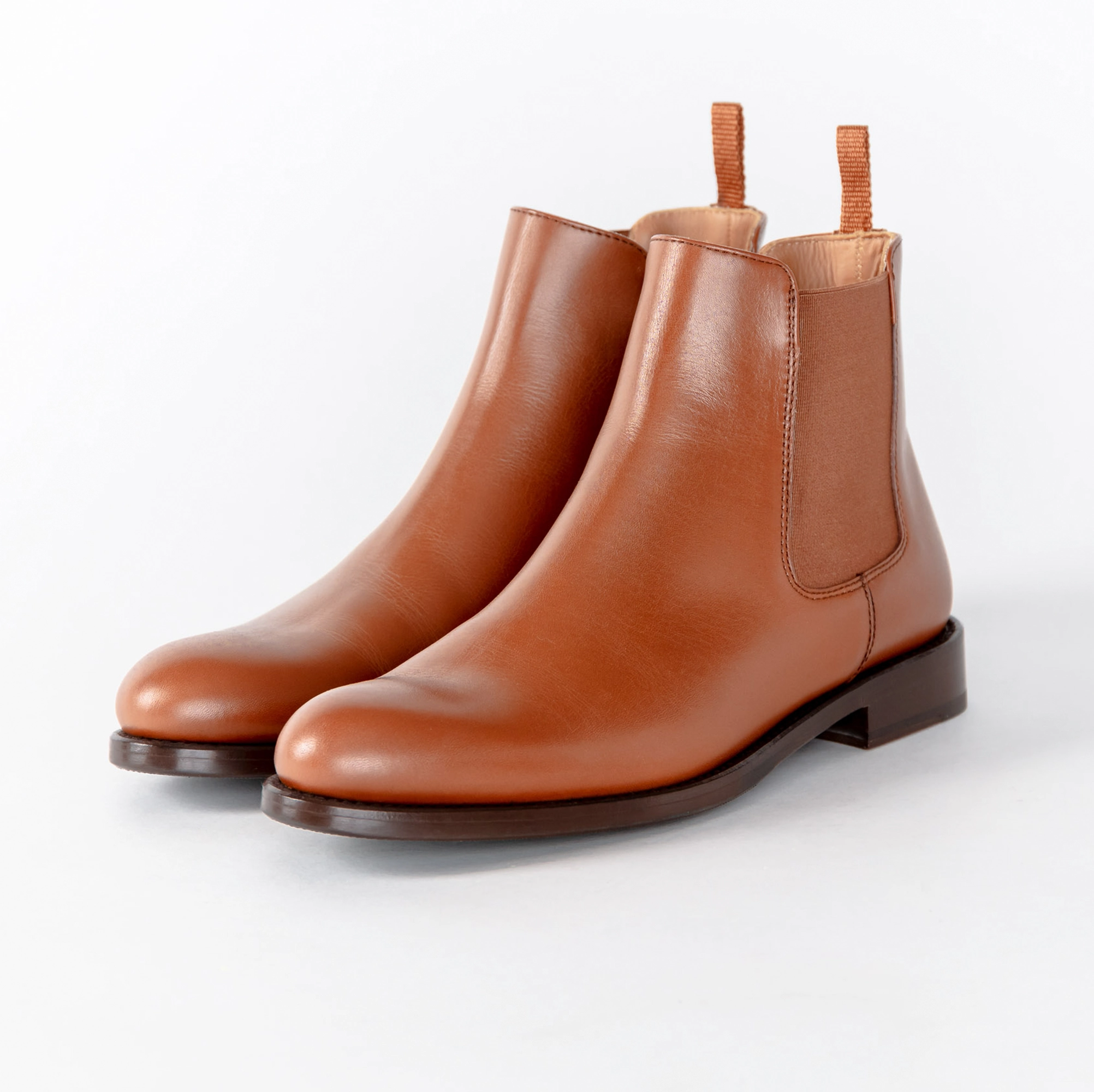 Chelsea Boot Cognac | Herrenschuhe Round Chelsea Boots