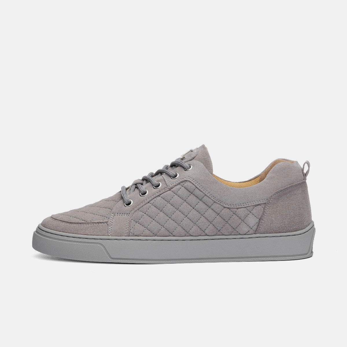 Low Top - Ezio - Grey Velour Bw Sneaker