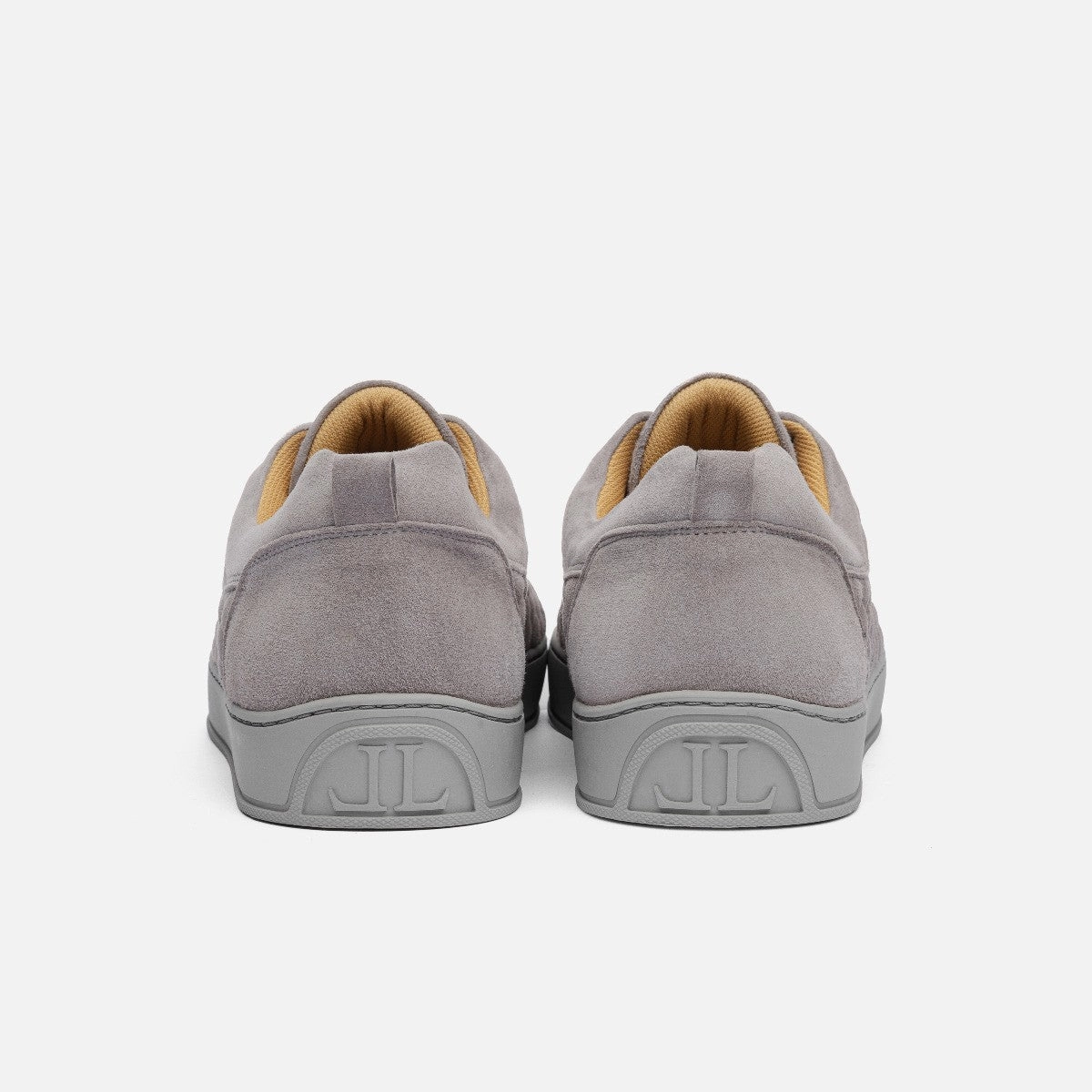 Low Top - Ezio - Grey Velour Dicke Schnürsenkel Sneaker