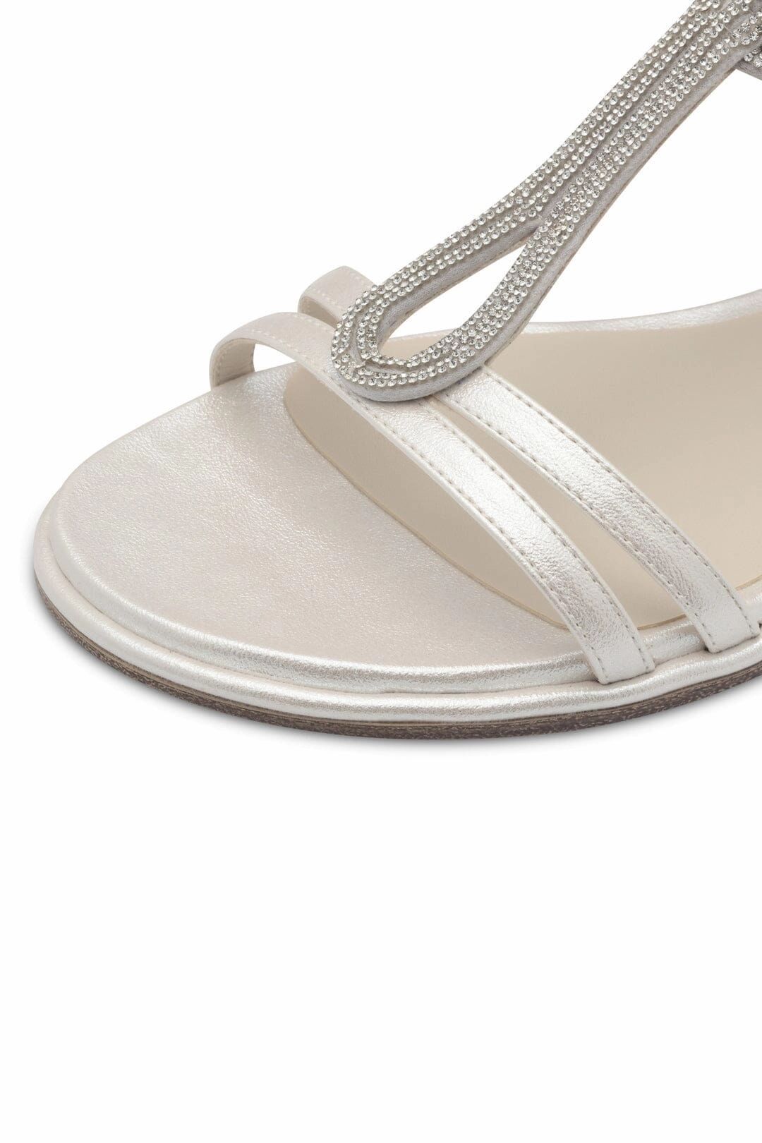 Sandalen Modern 2025 Braut Sandalen in Pearl mit Glitzereffekt  Tamaris