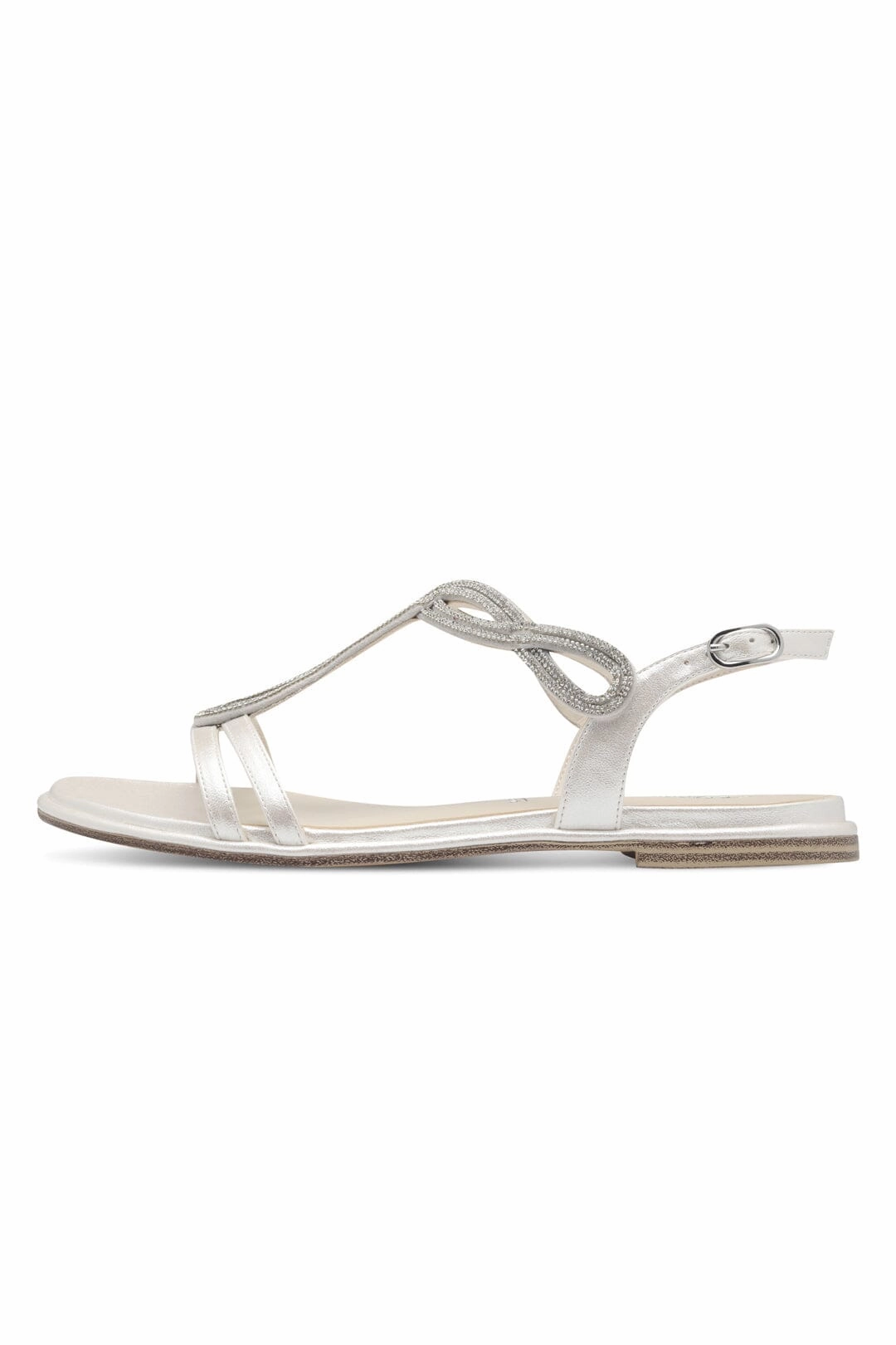 Sandalen Größe 42 5 Braut Sandalen in Pearl mit Glitzereffekt  Tamaris