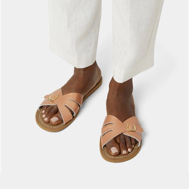 Salt Water Sandalen CLASSIC SLIDES rose gold Sandalen Plateau Schnüren