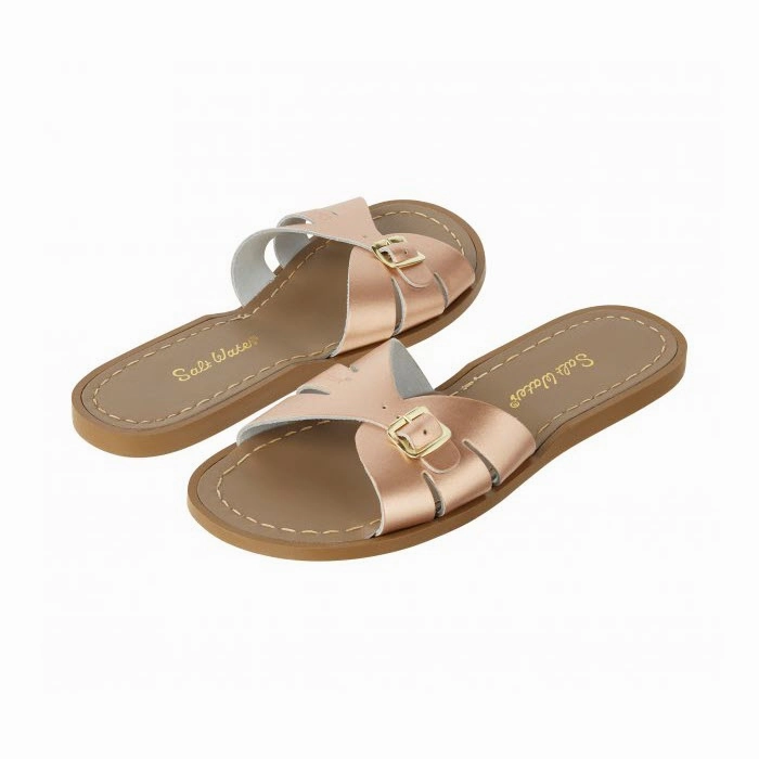 Salt Water Sandalen CLASSIC SLIDES rose gold Dr Feet Sandalen