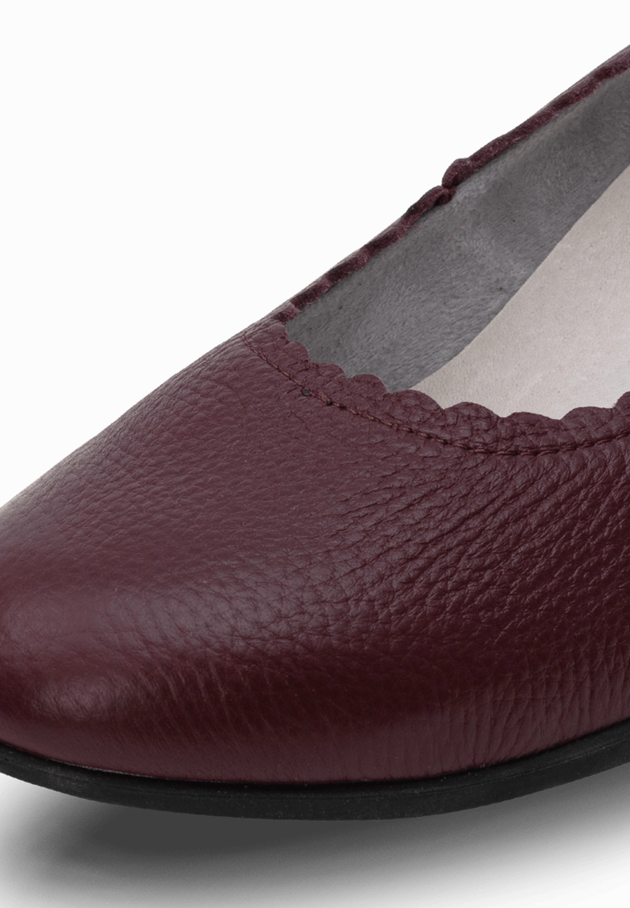 Breite Zehenbox Sneaker softer Pumps Hirschleder