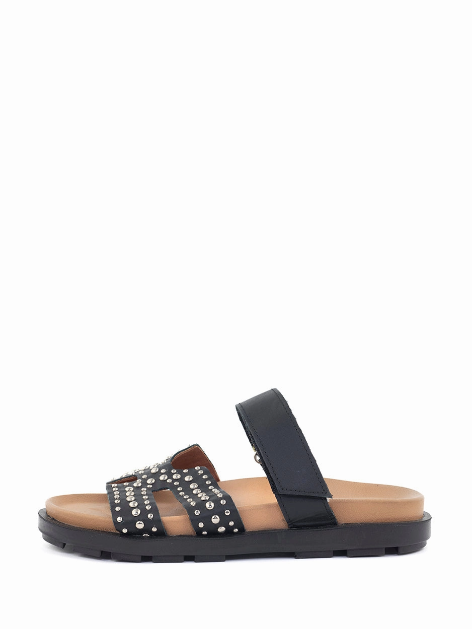 Sandalen 17 Leila | Slipper Zwart
