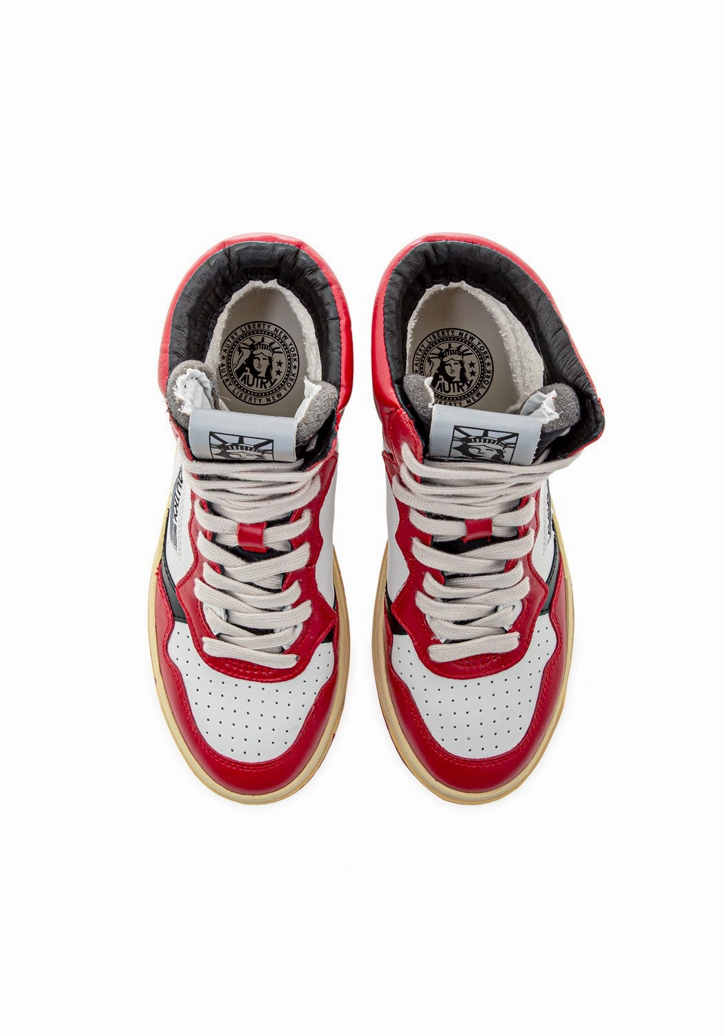 LIBERTY HIGH WOM LEAT/LEAT red/wht/black Sneaker Sohle Reparieren