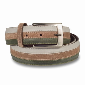 Sale Veja Sneaker KAMO GUTSU Grtel Herren grn/braun/creme - Leder, Breite 3.5 cm, Schliee silber, krzbar. Limitierte Auflage!