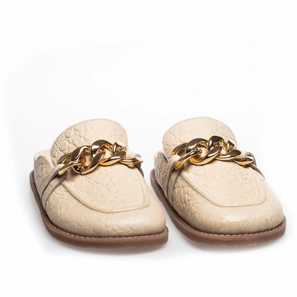 DOLLAR LIMITED EDITION - BEIGE High Platform Loafers